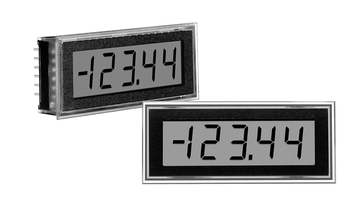 Murata Power Solutions DMS-40LCD Series Digital Voltmeter DC, LCD Display 4-Digits ±3 %, 22.3 mm, 53.8 mm