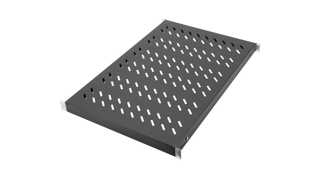 Digitus DN-97 Series Black Fixed Shelf, 1 U, 50kg Load, 482mm x 44 mm x 900 mm x 700 mm