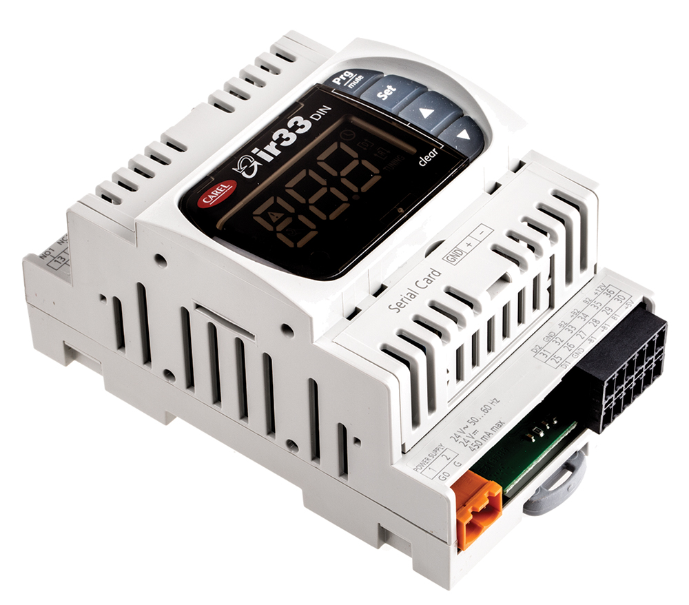 Carel DN33 DIN Rail PID Temperature Controller 2 Input, 2 Output Relay 230V ac/dc PID Controller