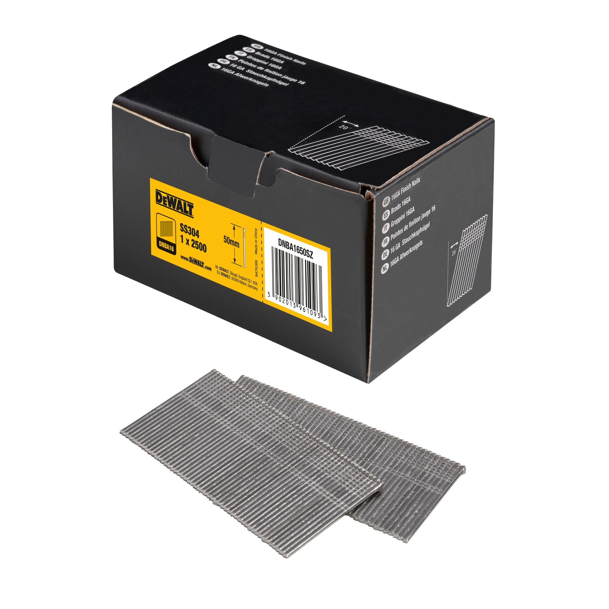 DeWALT Galvanised Steel Nail; 50 mm x 1.6 mm;