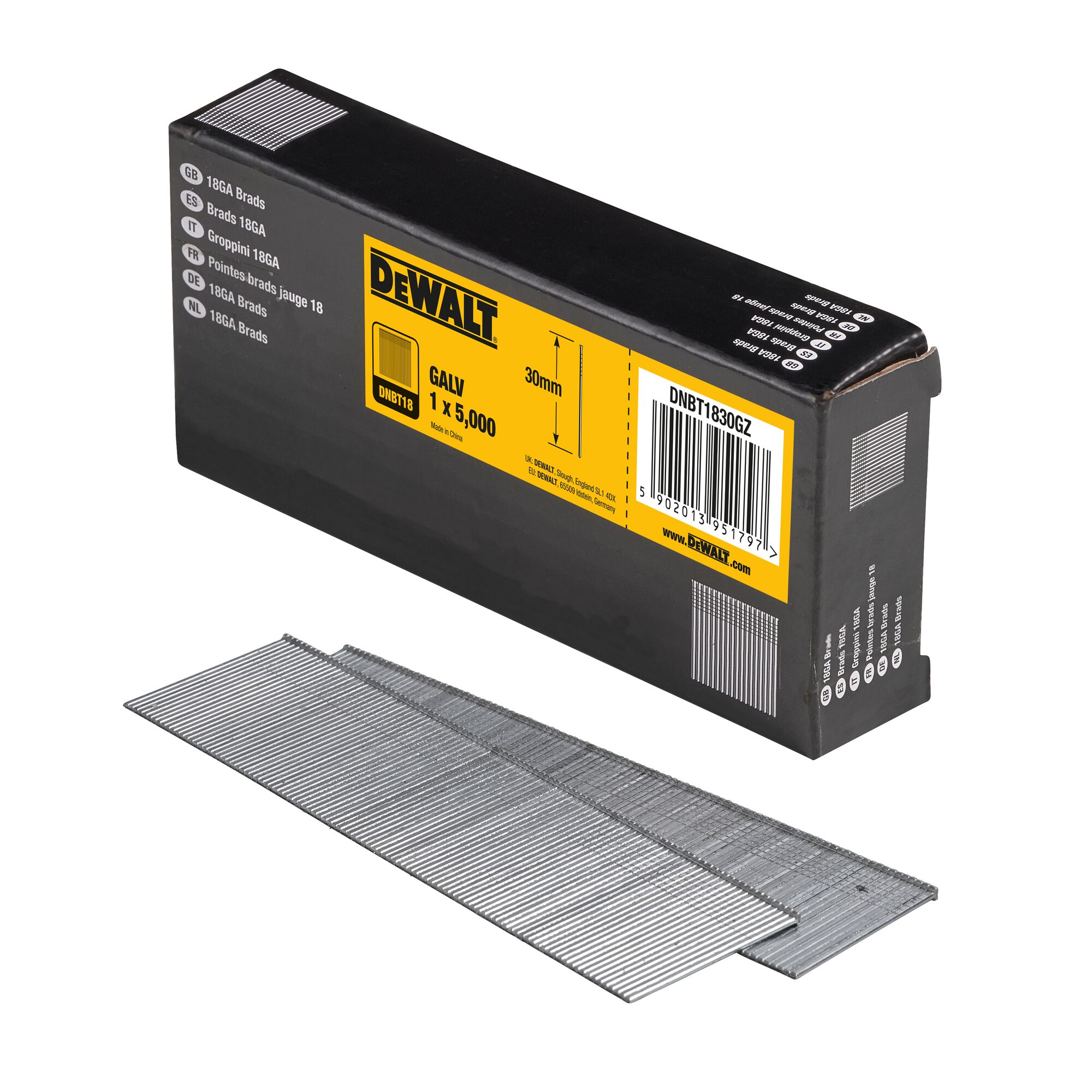 DeWALT Galvanised Nail; 30 mm x 1.25 mm;