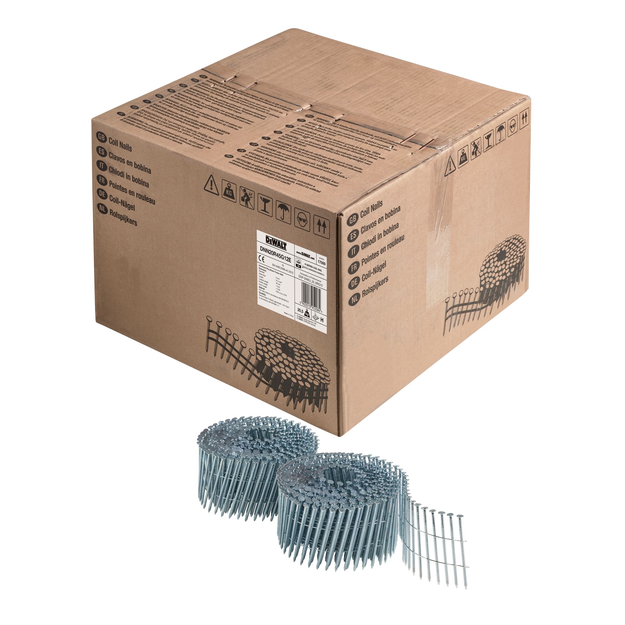 DeWALT Galvanised Nail; 45 mm x 23 mm;