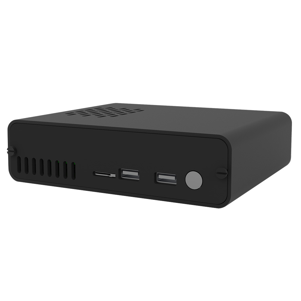 Okdo Plastic Raspberry Pi Case for use with Raspberry Pi 4 in Black