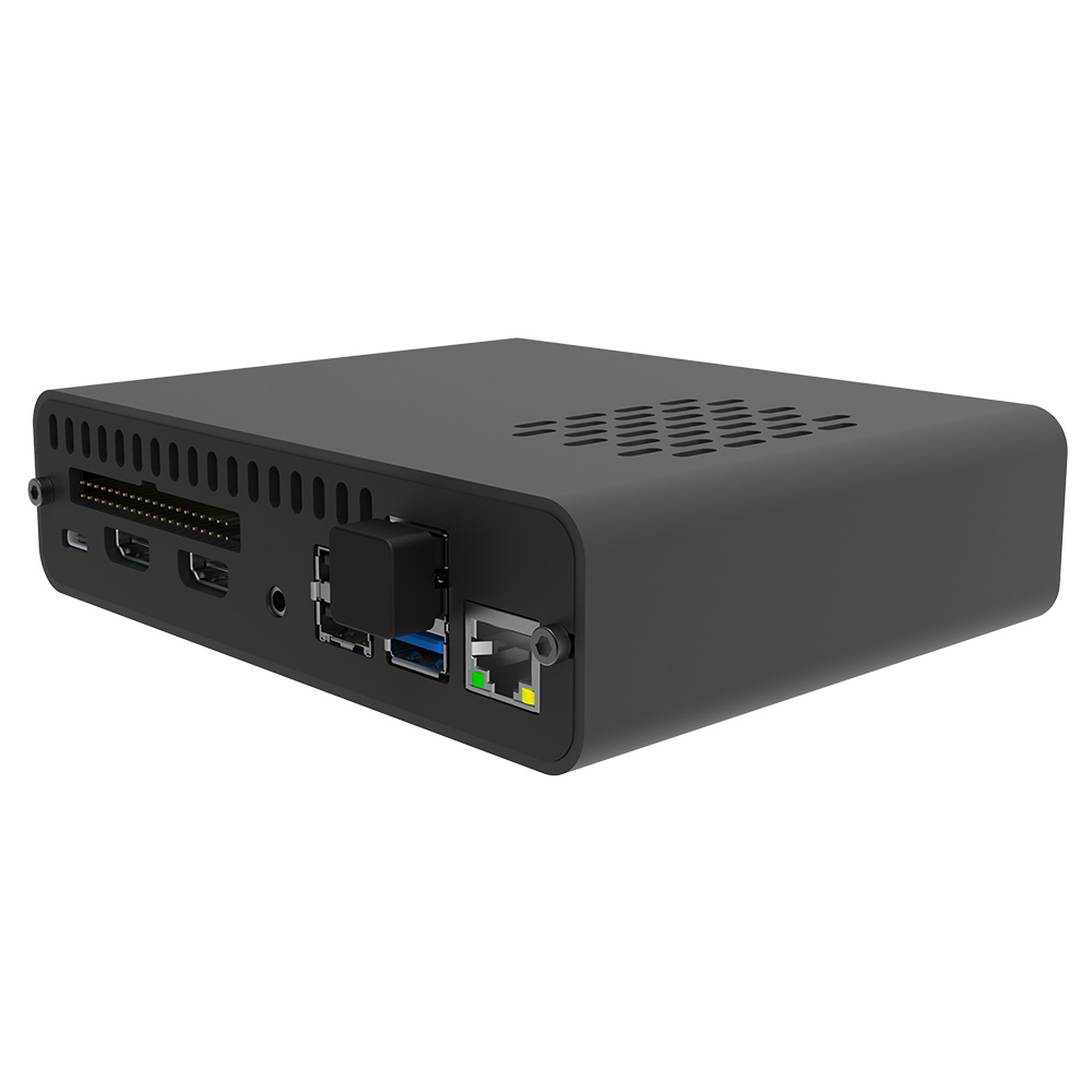 dp-0001-uk Okdo Plastic Raspberry Pi Case for use with Raspberry Pi 4 in Black