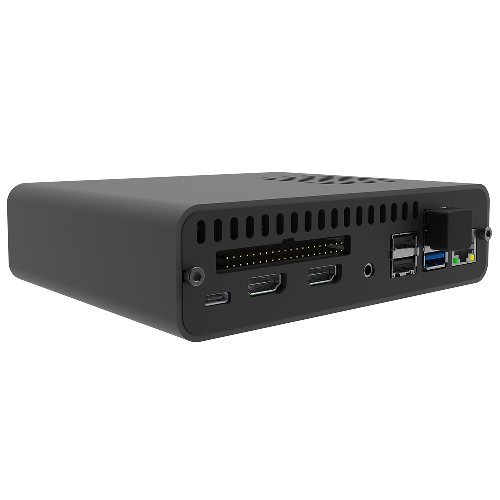 dp-0001-uk Okdo Plastic Raspberry Pi Case for use with Raspberry Pi 4 in Black