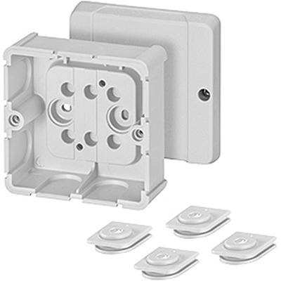 HENSEL DP Series Grey Polystyrene Junction Box, IP54, 49 mm, 88mm 88 mm