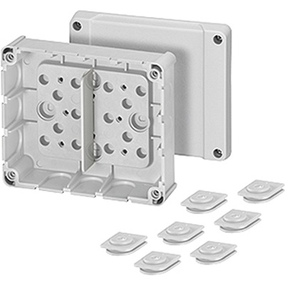 HENSEL DP Series Grey Polystyrene Junction Box, IP54, 49 mm, 139mm 119 mm
