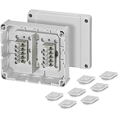 HENSEL DP Series Grey Polystyrene Junction Box, IP54, 2 Terminals, 49 mm, 139mm 119 mm