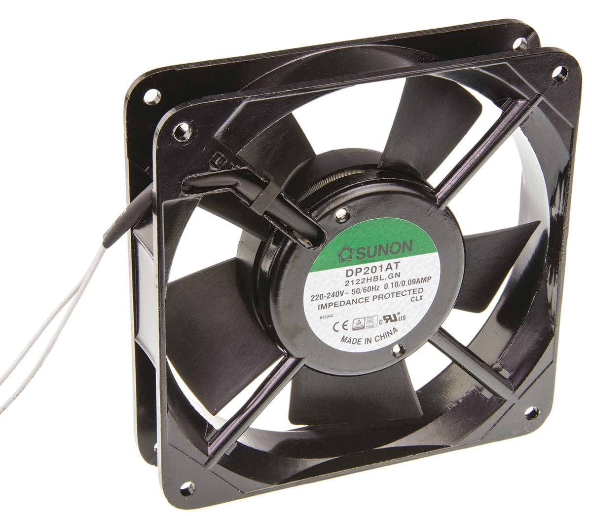 Sunon DP Series Axial Fan, 230V ac, 136 m³/h, 18 W, 90 mA Max 120 mm, 120mm, 25 mm