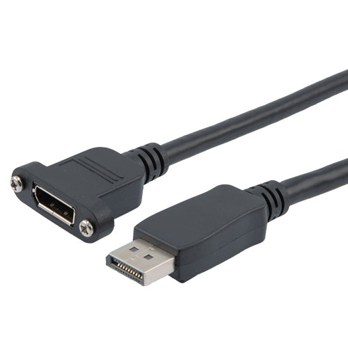L-Com Male to Female DisplayPort, Polyvinyl Chloride DisplayPort Cable, 500 mm