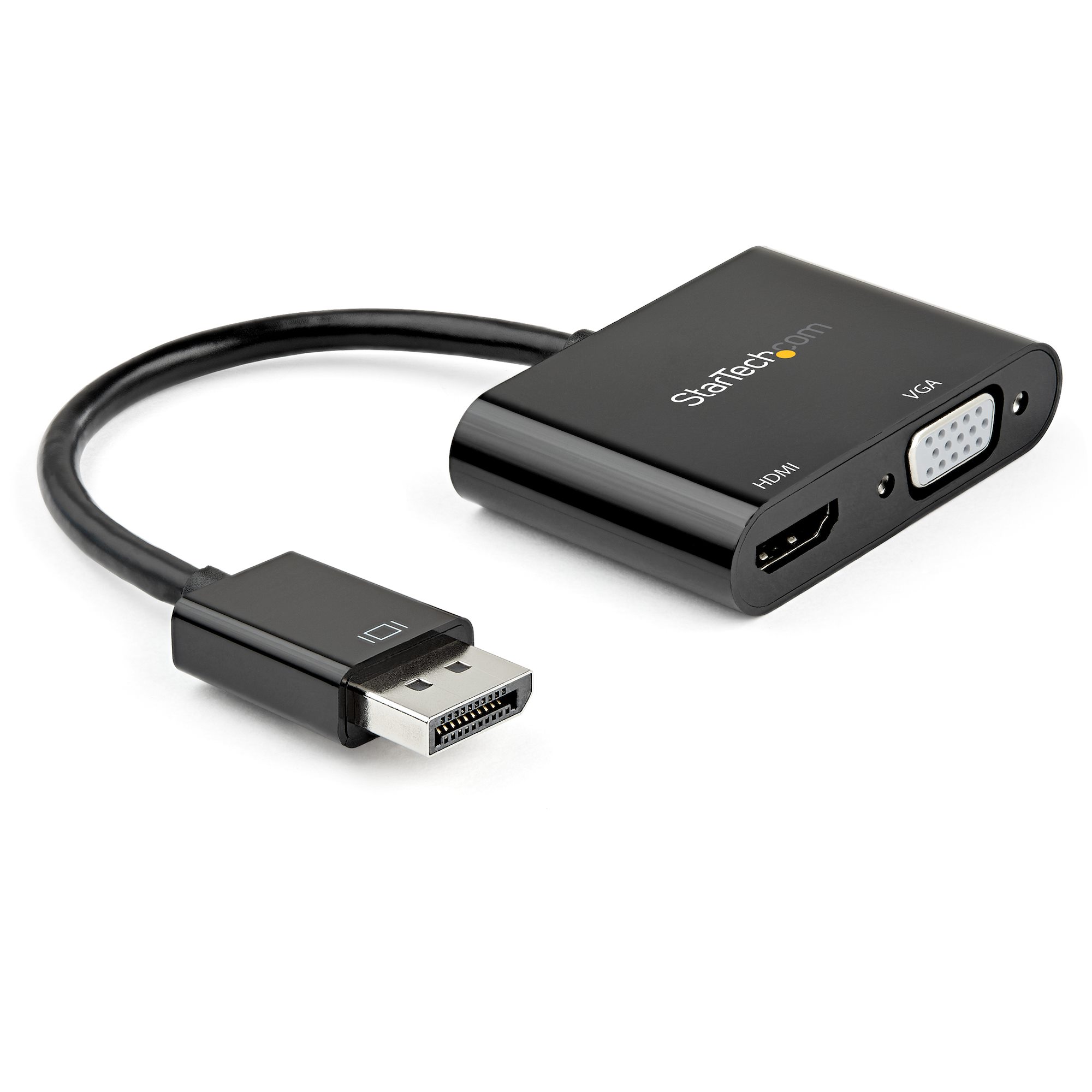 StarTech.com  2 port DisplayPort to HDMI, VGA  Adapter 200 mm Length 3840 x 2160 pixel Maximum Resolution