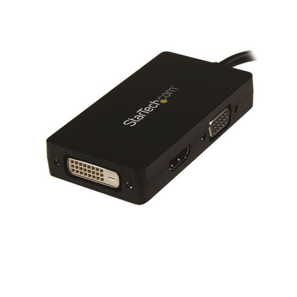 dp2vgdvhd StarTech.com  3 port DisplayPort to DVI, VGA, HDMI  Adapter 150 mm Length 1920 x 1200 pixel Maximum Resolution
