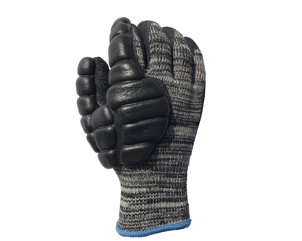 Impacto DP4700 Blue Knitted Liner, Polyurethane Gloves, Size L, Polyurethane Coating