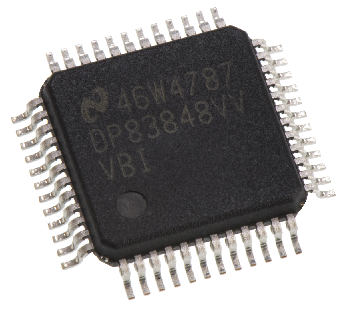 Texas Instruments DP83848IVV/NOPB, Ethernet Transceiver, 3.3 V 100 Mbps RMII, 48-Pin 3.3V LQFP