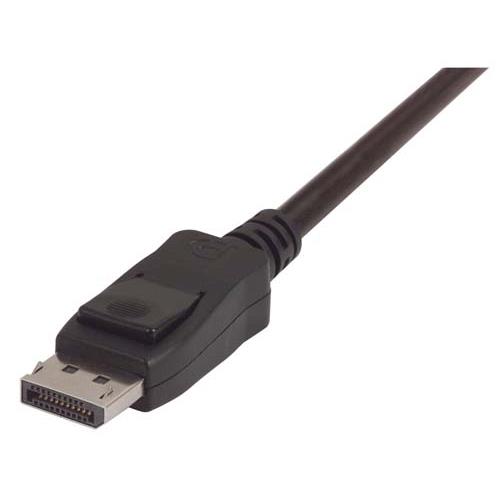 L-Com Male DisplayPort to Male DisplayPort, Polyvinyl Chloride DisplayPort Cable, 2 m