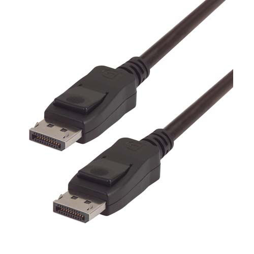 L-Com Male DisplayPort to Male DisplayPort, Low Smoke Zero Halogen DisplayPort Cable, 2 m