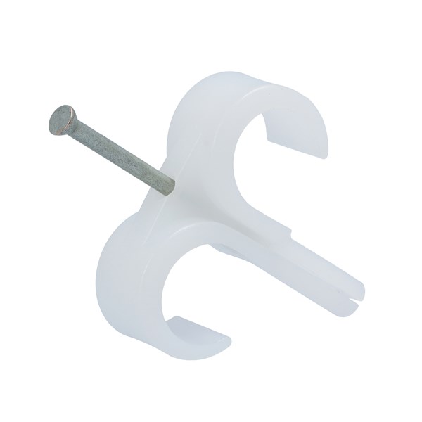 Nelco Clear Polyethylene Cable Clip, 19 mm Max. Bundle Plug-In 16 mm 15.3mm 15.3 mm