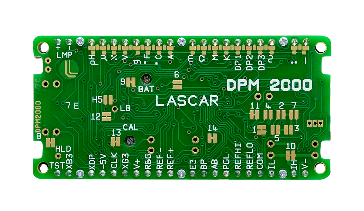 dpm-2000 Lascar DPM 2000 RS Series Digital Voltmeter DC, LCD Display 3.5-Digits ±0.1 %, 36 mm, 72 mm