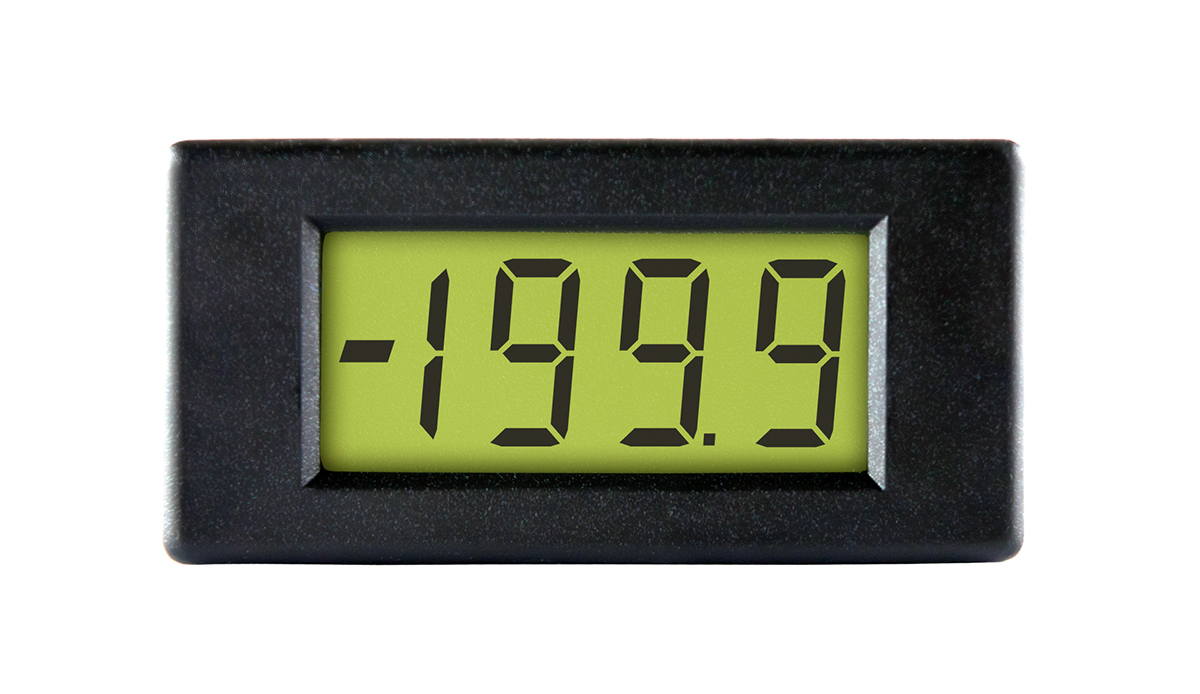 dpm-2as-bl Lascar DPM 2AS-BL Series Digital Voltmeter DC, LCD Display 3-Digits ±1 %, 15 mm, 33 mm