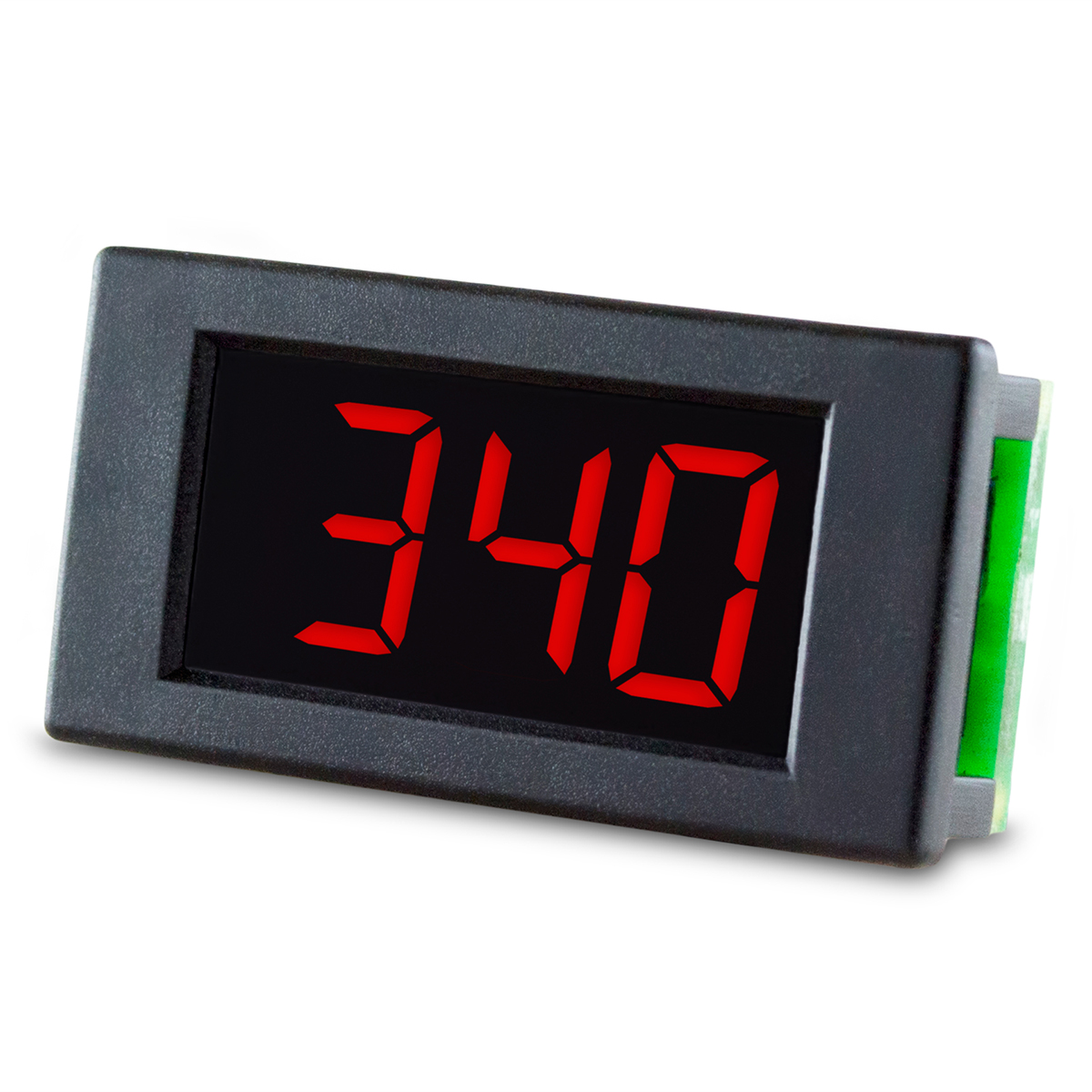 Lascar DPM340 Series Digital Voltmeter DC, LED Display 3.5-Digits ±1 %, 18 mm, 38 mm