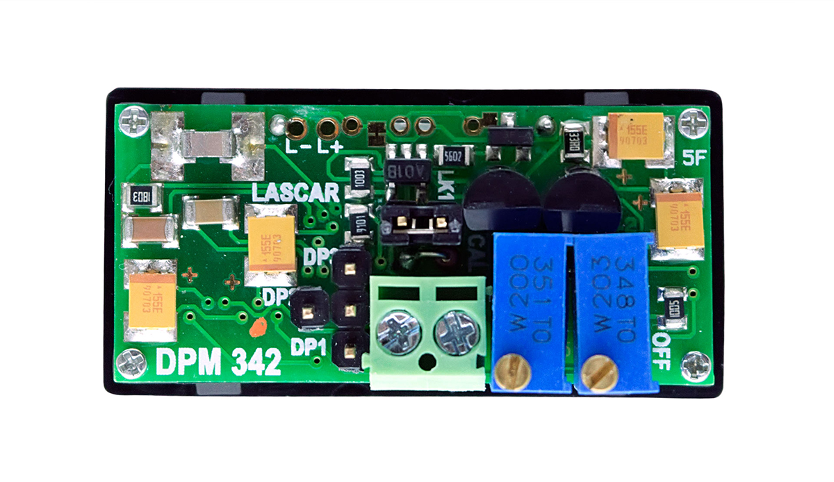 dpm-342 Lascar DPM 342 Digital Ammeter 20 mA, 18 mm x 38 mm, ±0.1 %