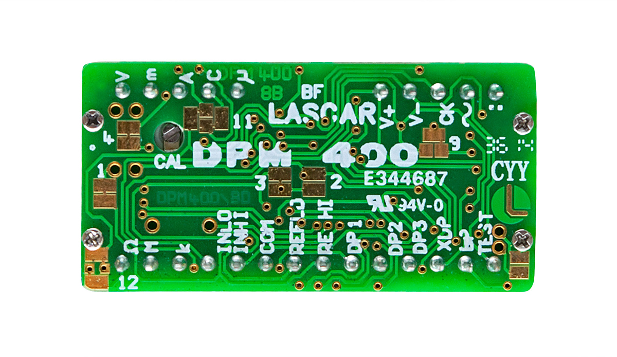 dpm-400 Lascar DPM Series Digital Voltmeter DC, LCD Display 3.5-Digits ±1 %, 22 mm, 45 mm