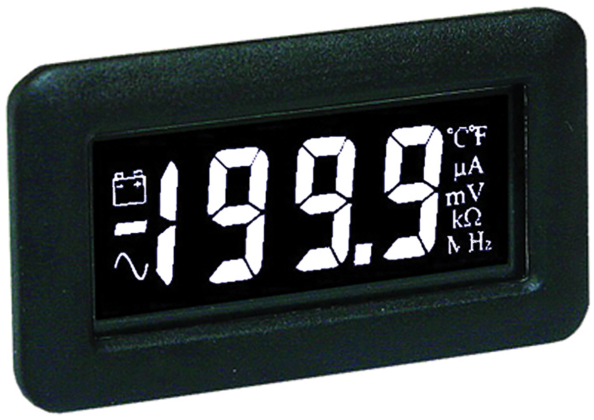 Lascar DPM750S-EB Series Digital Voltmeter DC, LCD Display 3.5-Digits ±0.1 %, 32 mm, 62 mm