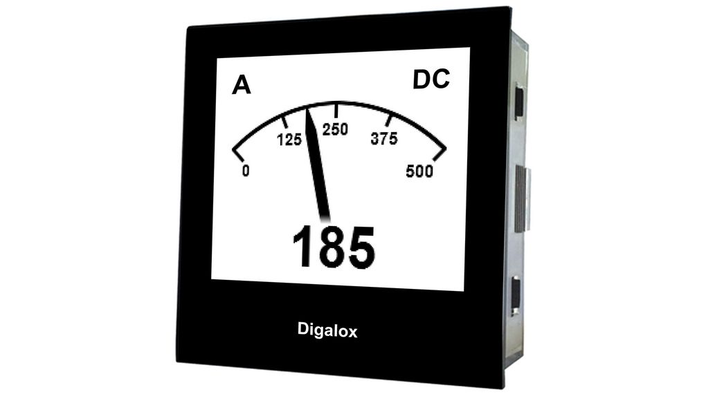 TDE Instruments DPM72 LCD Digital Panel Multifunction Meter for Voltage, Current,  68 mm  x 68 mm
