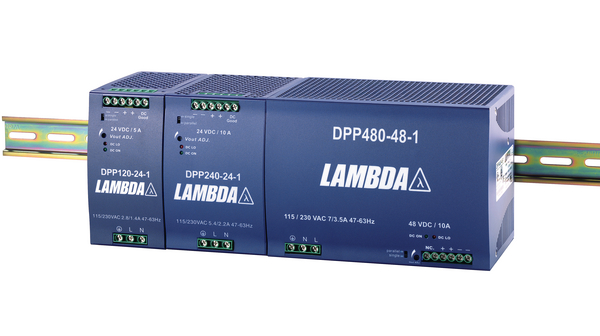 TDK-Lambda DPP120 & 240 DIN Rail DIN Rail Power Supply 132V ac/dc AC/DC Input 12V, 10 A Output DC 120 W