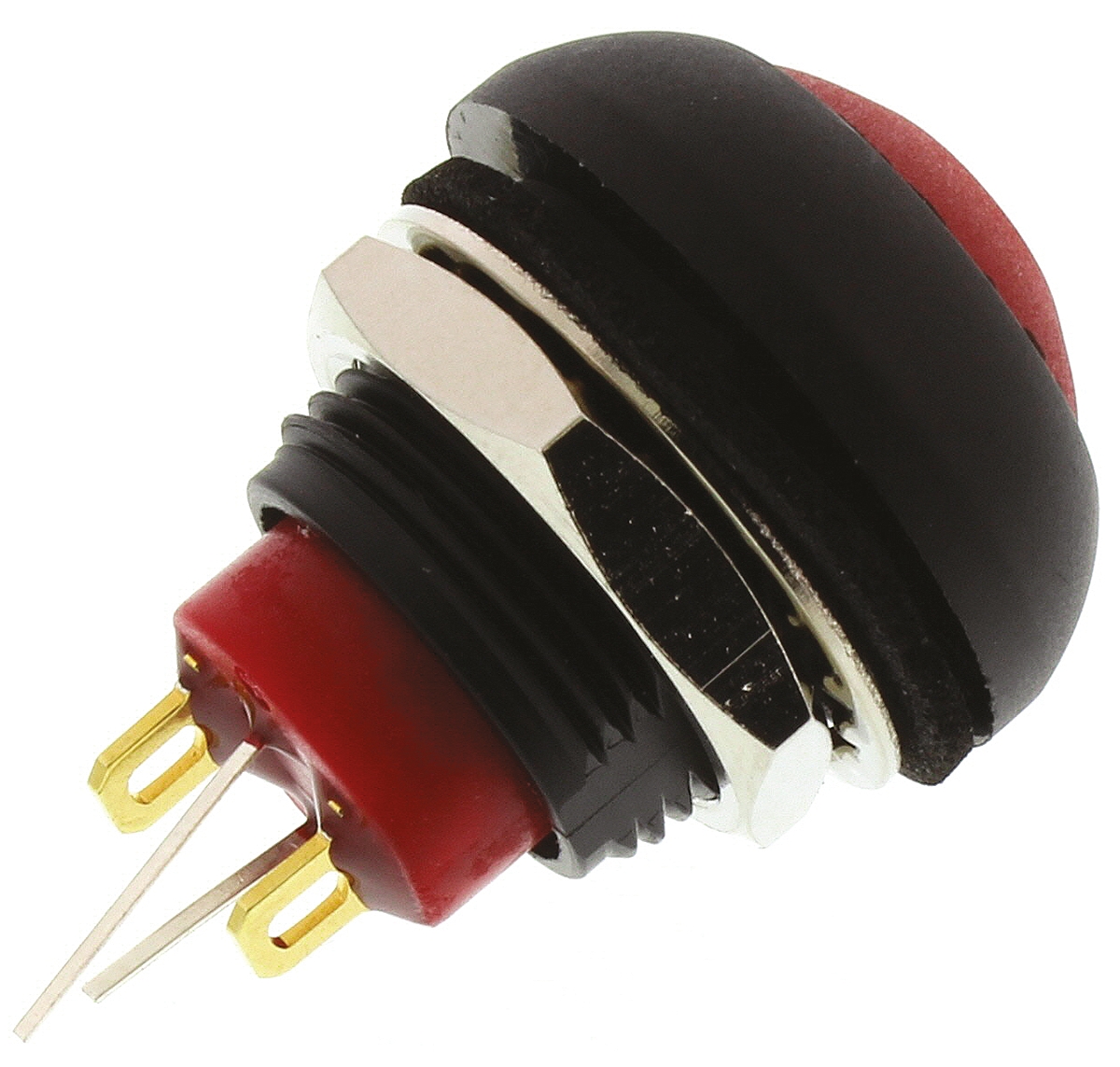 dpwl1cgrg KNITTER-SWITCH DPWL Series Illuminated Miniature Push Button Switch, Momentary, Panel, 12.9 mm Cutout, SPST, Green LED,