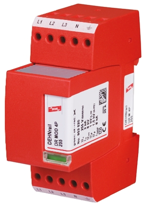 Dehn, DR Modular Surge Protector 440V ac Maximum Voltage Rating 8 kA Maximum Surge Current Surge Arrester