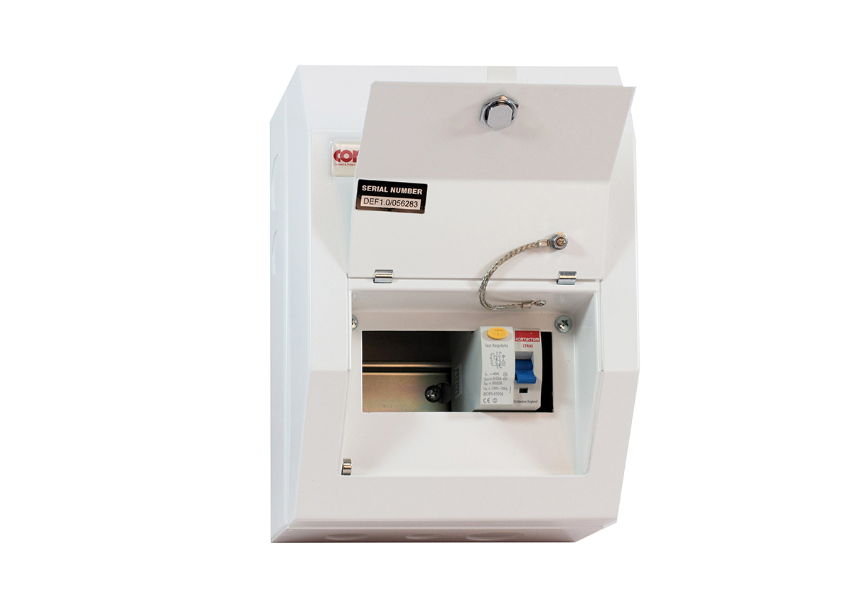 Contactum 4 Steel Consumer Unit, 80A, BS EN 61439-3 Defender
