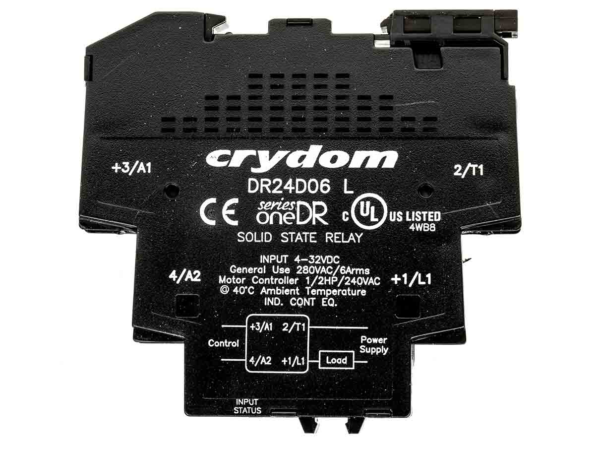 Sensata / Crydom OneDR Solid State Interface Relay 24V ac, 600 V ac DIN Rail Screw
