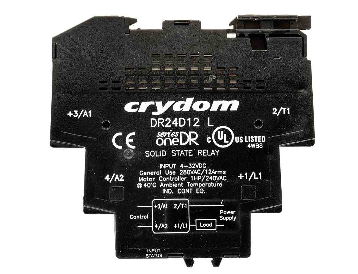 Sensata / Crydom OneDR Solid State Interface Relay 600V ac DIN Rail Screw