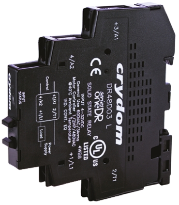 Sensata / Crydom One DR Solid State Interface Relay, Control:32V dc DIN Rail Screw