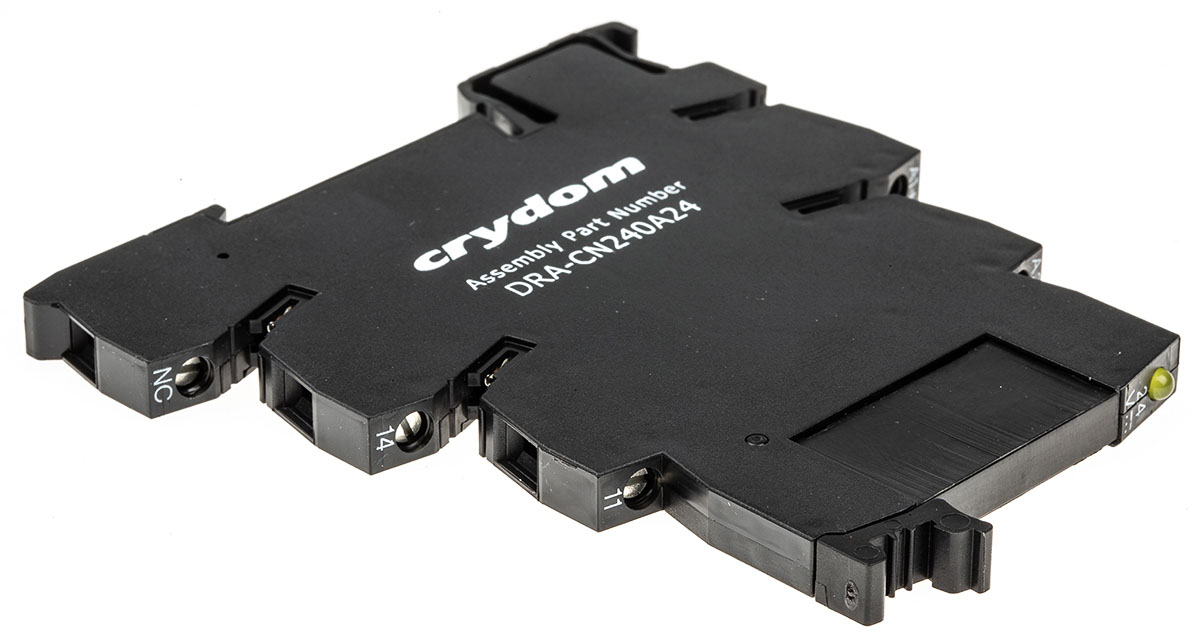 dra-cn240a24 Sensata / Crydom DRACN Solid State Interface Relay, Control:30V dc DIN Rail Screw