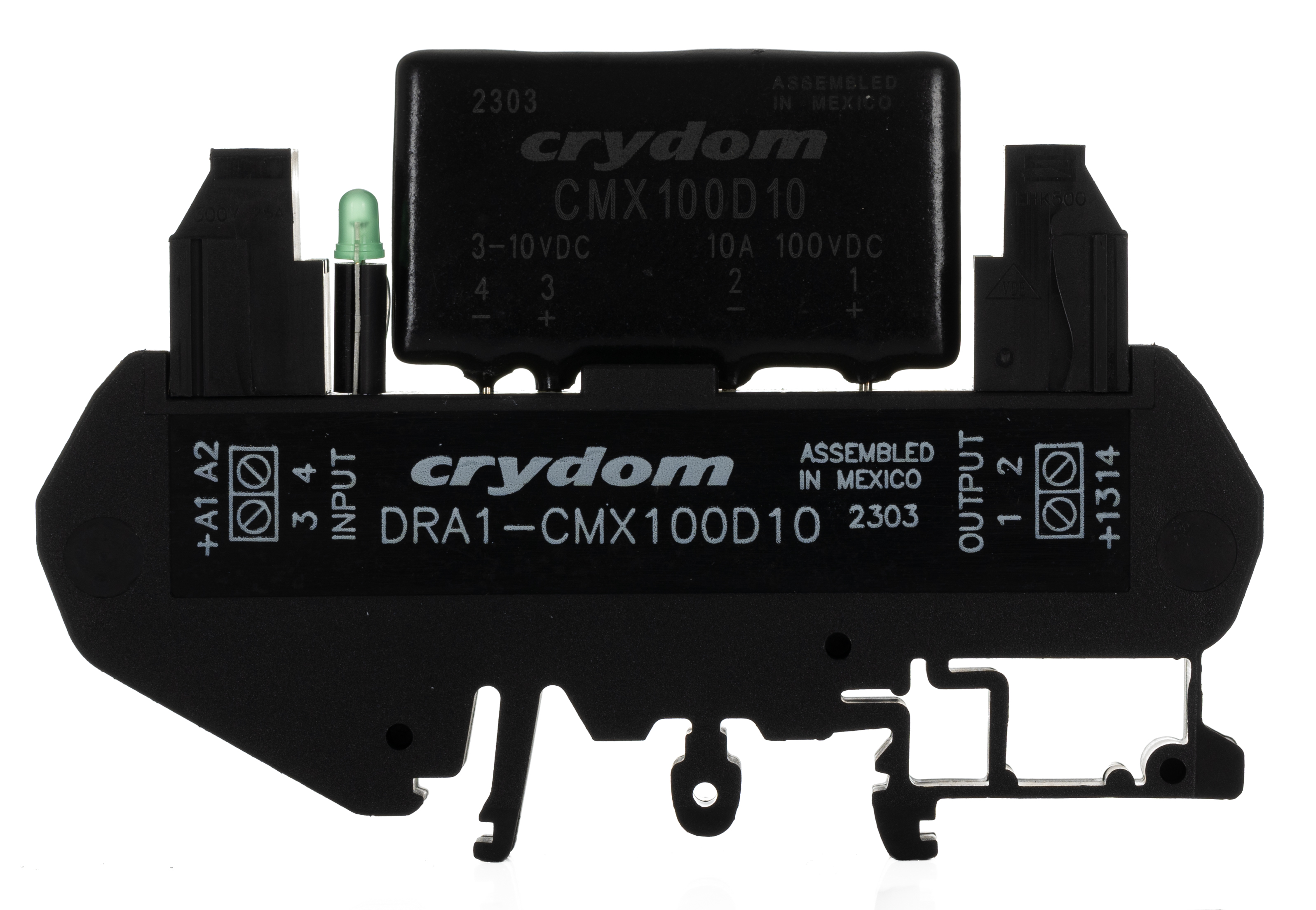 Sensata / Crydom DRA Solid State Interface Relay, Control:10V dc DIN Rail Screw