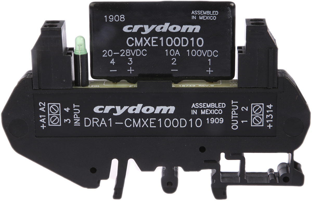 Sensata / Crydom DRA Solid State Interface Relay, Control:28V dc DIN Rail Screw