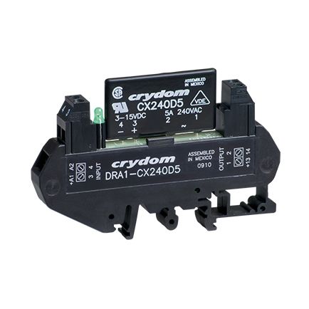dra1-cx240d5 Sensata / Crydom DRA1-CX Solid State Interface Relay 380V ac DIN Rail Screw