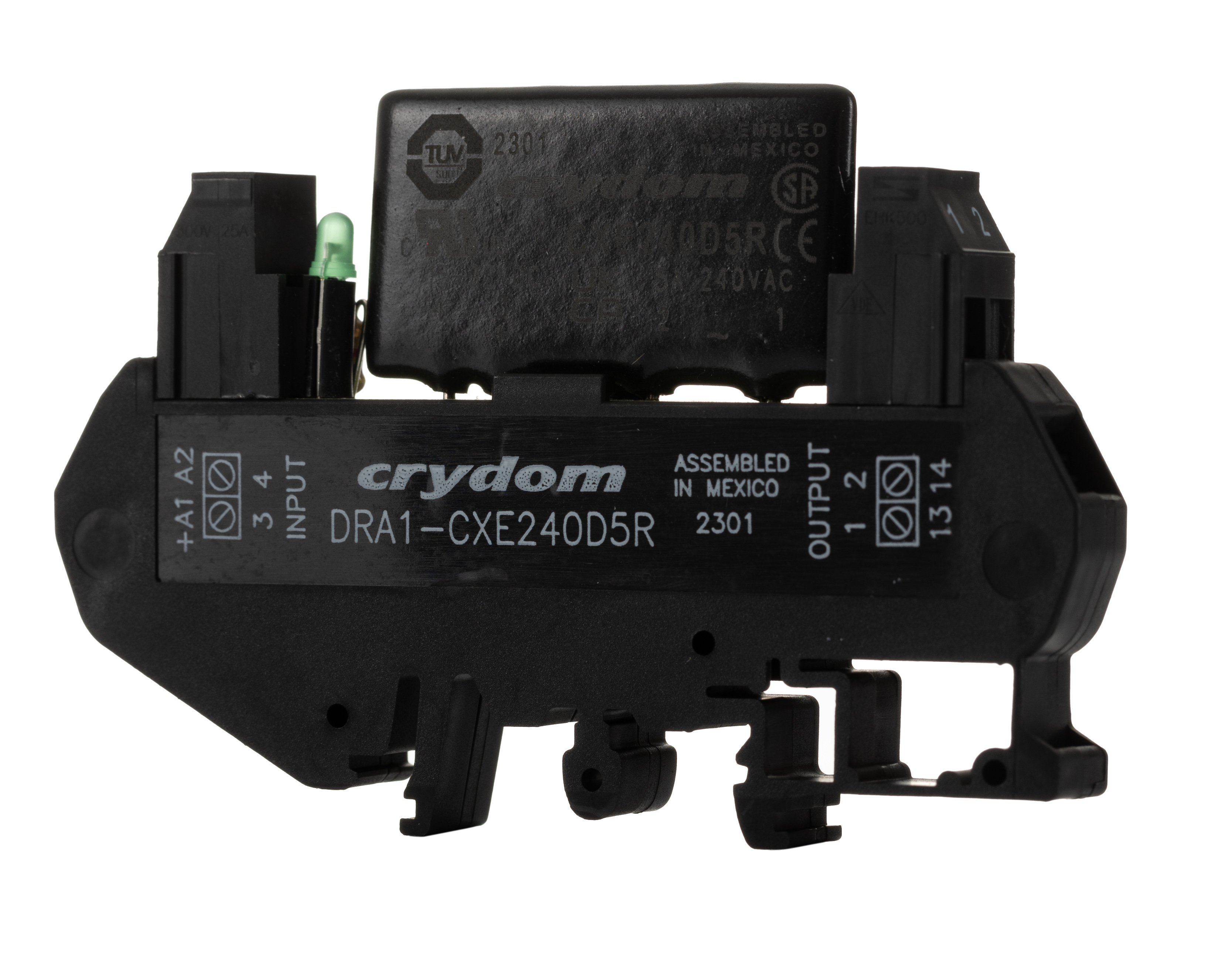 Sensata / Crydom DRA Solid State Interface Relay, Control:32V dc DIN Rail Screw