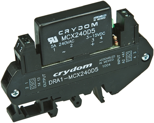 Sensata / Crydom DRA1-MCX Solid State Interface Relay 530V ac DIN Rail Screw