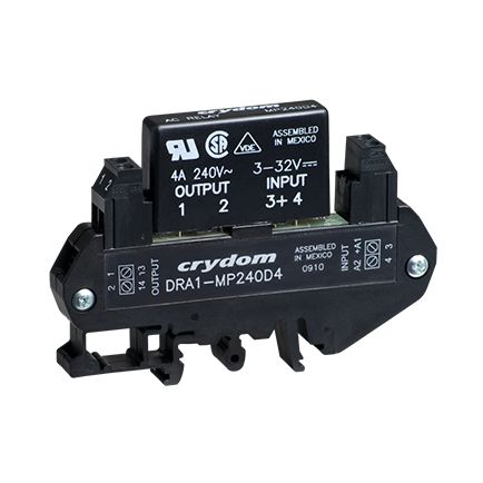 dra1-mpdcd3-b Sensata / Crydom DRA1-MP Solid State Interface Relay, Control:32V dc DIN Rail Screw