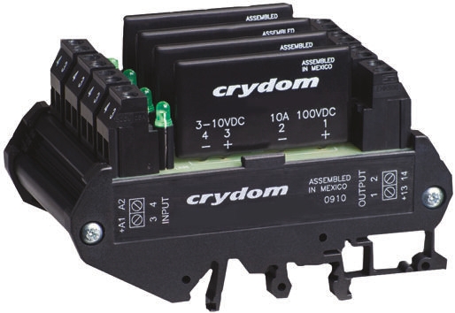 Sensata / Crydom DRA4-CMX Solid State Interface Relay 1V dc, 200 V dc DIN Rail Screw