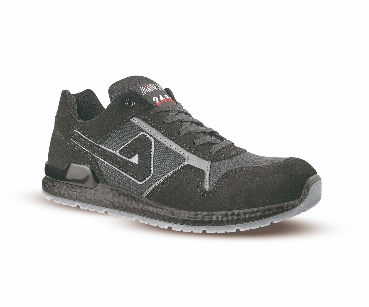 AIMONT DRAKE ABI02 Men's Grey, Black Aluminium Safety Trainer, UK 8, EU 42