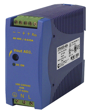 Chinfa DRAN30 DIN Rail Power Supply 264V ac AC Input 24V dc, 1.25 A Output DC 30 W
