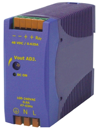 Chinfa DRAN30 Switched Mode DIN Rail Power Supply 264V ac AC Input 48V dc, 625 mA Output DC 30 W