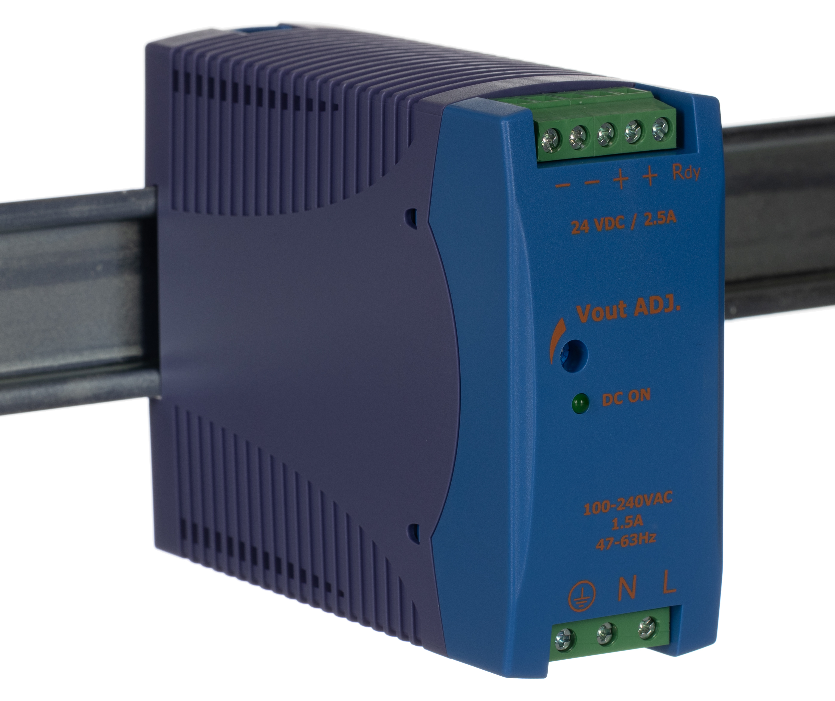 Chinfa DRAN60 DIN Rail Power Supply 264V ac AC Input 24V dc, 2.5 A Output DC 60 W