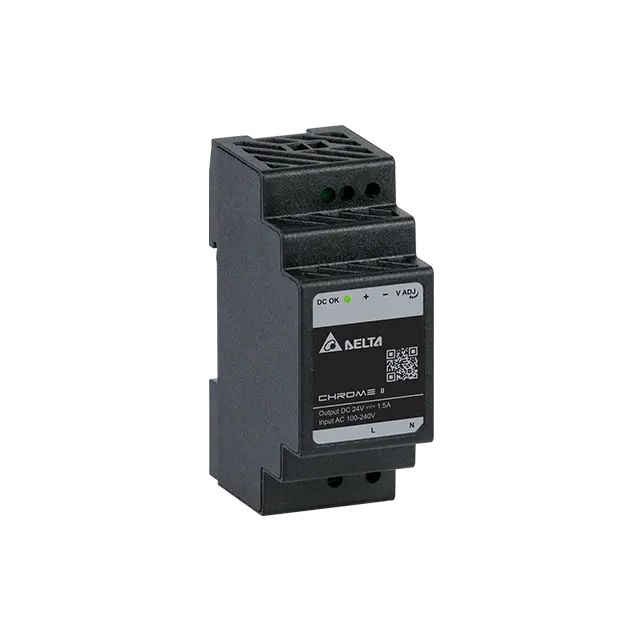 Delta Electronics CHROME II DIN Rail DIN Rail Power Supply 264V ac AC Input 24V dc, 1.5 A Output DC 30 W