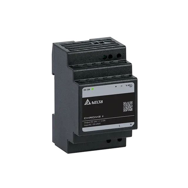 Delta Electronics CHROME II DIN Rail DIN Rail Power Supply 264V ac AC Input 24V dc, 2.5 A Output DC 60 W