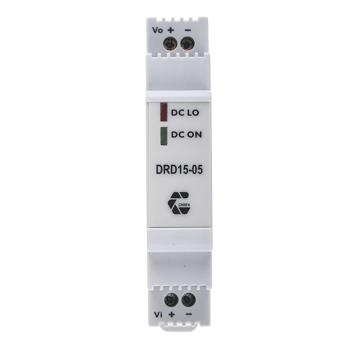 drd15-05 Chinfa DRD15 DC/DC Converter, 5V dc/ 2.7 A, 36V dc Input, 24V dc Input, DIN Rail 13.5 W, 71 °C Max Temp 71 °C Min Temp